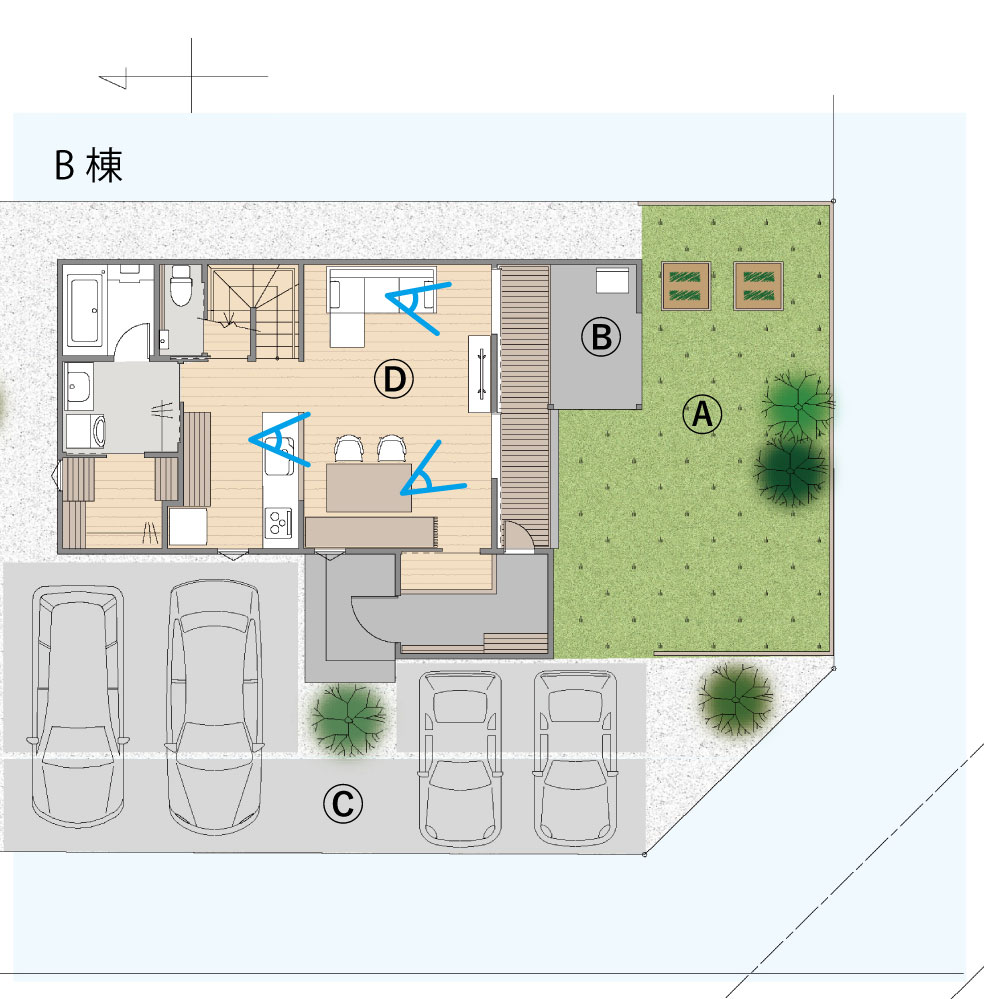 B棟配置計画