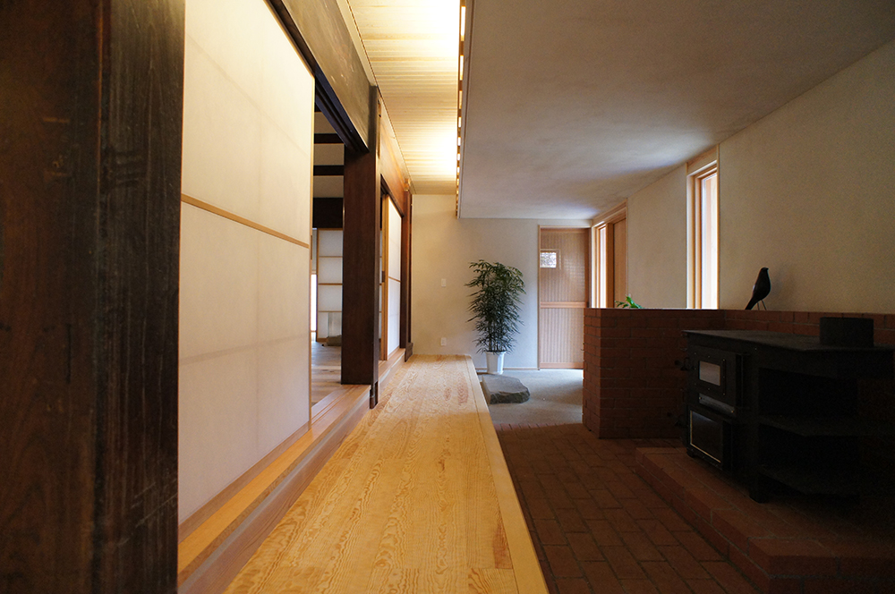 埜の家 玄関土間