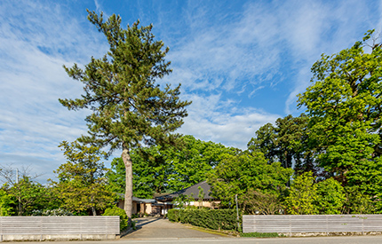 埜の家 敷地前道路から