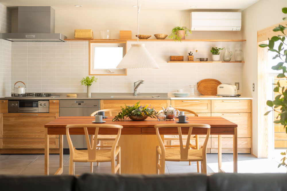 木のキッチン